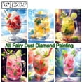 thumbnail image 2 of Kit de pintura de diamantes con polvo de hadas al 100 % de Landscape Fruit Cup, bordado de diamantes completo, puntada AB, arte de diamantes de cristal, decoración del hogar, 2 of 5