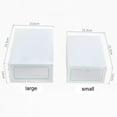 thumbnail image 6 of Clear Plastic Shoe Boxes Stackable Floding DIY Shoe Drawers Storage Container Organizers, 6 of 10
