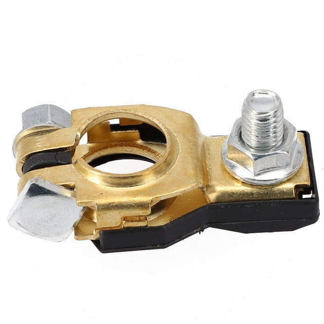 2Pcs Car Battery Terminal Wire Cable Clamp Quick Release Clamp Clip Connector Auto Caravan Boat 12V 24V Positive + Negative Copper Mingyiq