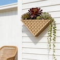 thumbnail image 4 of Wall-Mounted Storage Rack Triangle Wall Planter Shelf Beige Wooden Hanging Shelf for Plants and Decor Boho Wall Mounted Storage Unit(1Pc) by JASKFLY, 4 of 6
