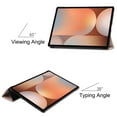 thumbnail image 6 of Dteck Case for Samsung Galaxy Tab S10 Ultra 14.6 inch (SM-X920/X926B) 2024,Ultra Slim Leather Tri-Fold Stand Case Auto Wake/Sleep Cover for Galaxy Tab S10 Ultra 14.6 inch 2024,Rosegold, 6 of 9