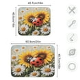 thumbnail image 3 of Kitchen Drying Mat 16x18In Drying Dish Mat Dish Drying Mats Kitchen Countertop Multi-Function Drain Drying Mat Kitchen Table Giant Ladybird, 3 of 8