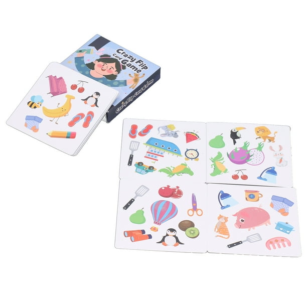 Matching Card Games, Family Board Toys Flip Card Game Simple Rules