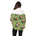 thumbnail image 4 of FORMRS Womens Scarf Winter Soft Long Big Warm Shawls Wrap Tassel Scarves, Game Day Footballs, 4 of 9