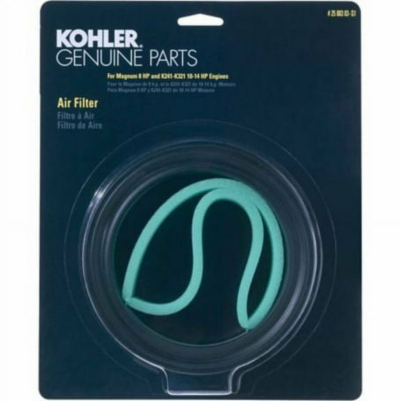 Kohler Genuine Air Filter/Pre-Cleaner Kit for K-Series K241-K321, Magnum M8 # 25 883 03-S1