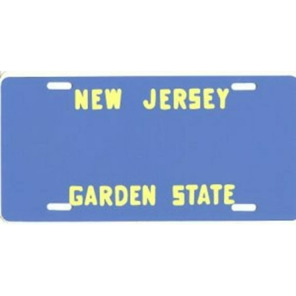 Design It Yourself Custom New Jersey Plate #2. Free Personalization on Plate