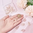 thumbnail image 3 of 16Pcs 2 Styles Natural Rose Quartz Pendant Heart Teardrop Quartz Charm Wire Wrapped Pendant Facted, 3 of 9