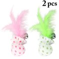 thumbnail image 2 of 2PCS Feather Cat Toy Lovely Creative Interactive Bell Cat Toy Cat Plush Toy, 2 of 10