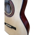 thumbnail image 4 of 36" 3/4 Size Classical Guitar for Kids & Beginners – Natural Acoustic Guitar, Nylon Strings, Starter Kit with Bag, Picks, Chord Chart, Stand, Tuner, Capo, String set, Strap, 4 of 7