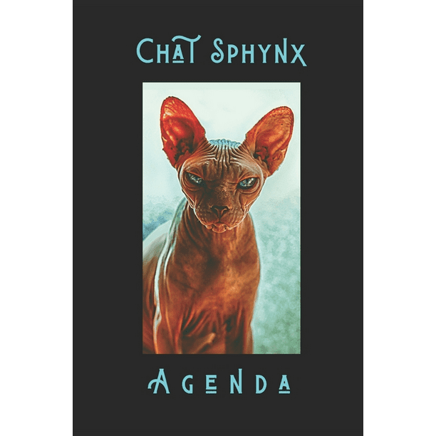 Chat Sphynx Agenda Agenda Hebdomadaire De Planification Avec Sphynx Chat Design Il Comprend Egalement 24 Pages