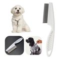 thumbnail image 5 of Pet Hair Comb Flea and Tear Stain Removal, Flea Comb for Dogs and Cats, Pet Detangling Grooming Comb with Stainless Steel Metal Teeth for Dog Cat (2pcs Pink), 5 of 5