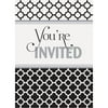 Designer Quatrefoil Graduation Invitations, 8ct for any occasion