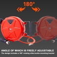 thumbnail image 3 of TFixol Self-Locking Air Hose Reel with 8mm PU Tube, Automatic Retractable Design for Efficient Air Tool Operation in Garages, Workshops, and Agriculture (TY1 Red Model), 3 of 6