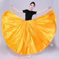 thumbnail image 2 of Ladies Satin Long Full Skirt For Ballroom Belly Dance Performance, 2 of 6