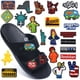 thumbnail image 4 of Lindos adornos para zapatos con palabras Anti Club Rockin Croccin Heart Hella Hyphy Golden State Peace Sad Black Buckle Accesorios, 4 of 5