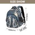 thumbnail image 3 of ALAZA Wolf and Moon School Backpack Elementary Bag Bookbag Travel Rucksack, 3 of 6