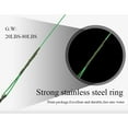 thumbnail image 5 of Utoimkio 20 Pcs Fishing Steel Wire Line Trace Coating Wire Leader Coating Jigging Wire Lead Fish Jigging Line Fishing Wire Stainless Steel Leader Wire Fishing Accessories, 5 of 7