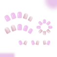 thumbnail image 5 of Modern Lavender Flower Press On Nail Instants Application Reusable Fake Nail For Office Or Evening Occasions, 5 of 5