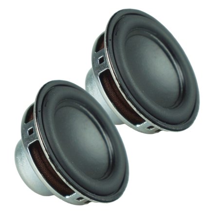 2Pcs 45mm 4Ohm 8W Portable Speakers 1.7inch 16 Cores Small Full Ranges Rubber Side Inner Magnetic Speakers Replacement