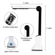 Portable High-Definition Scanner, Document Camera With Real-Time Projection Video Recording Function, A4 Scanner