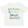 thumbnail image 3 of Inktastic Iowa Grandma Grandpa Loves Me Boys or Girls Toddler T-Shirt, 3 of 5