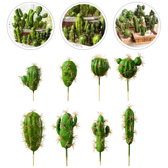 OUNONA 8Ud Plantas Falsas De Suculentas Para Decorar Con Material Resistente Y Natural