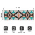 thumbnail image 5 of Colorful Geometric Triangle Diamond Pattern Door Rugs,Washable Non Slip Door Mats Indoor,Decorative Door Mats,Entry Mat Indoor for Entrance,Bedroom,Kitchen,Bathroom,16"x47", 5 of 6