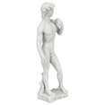 thumbnail image 4 of Design Toscano Michelangelos David Statue, 30,5 cm, Polyrésine de Marbre Collé, Blanc, 4 of 8