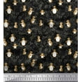 thumbnail image 1 of Soimoi Poly Georgette Fabric Floral & Penguin Ocean Print Sewing Fabric Yard 52 Inch Wide, 1 of 3