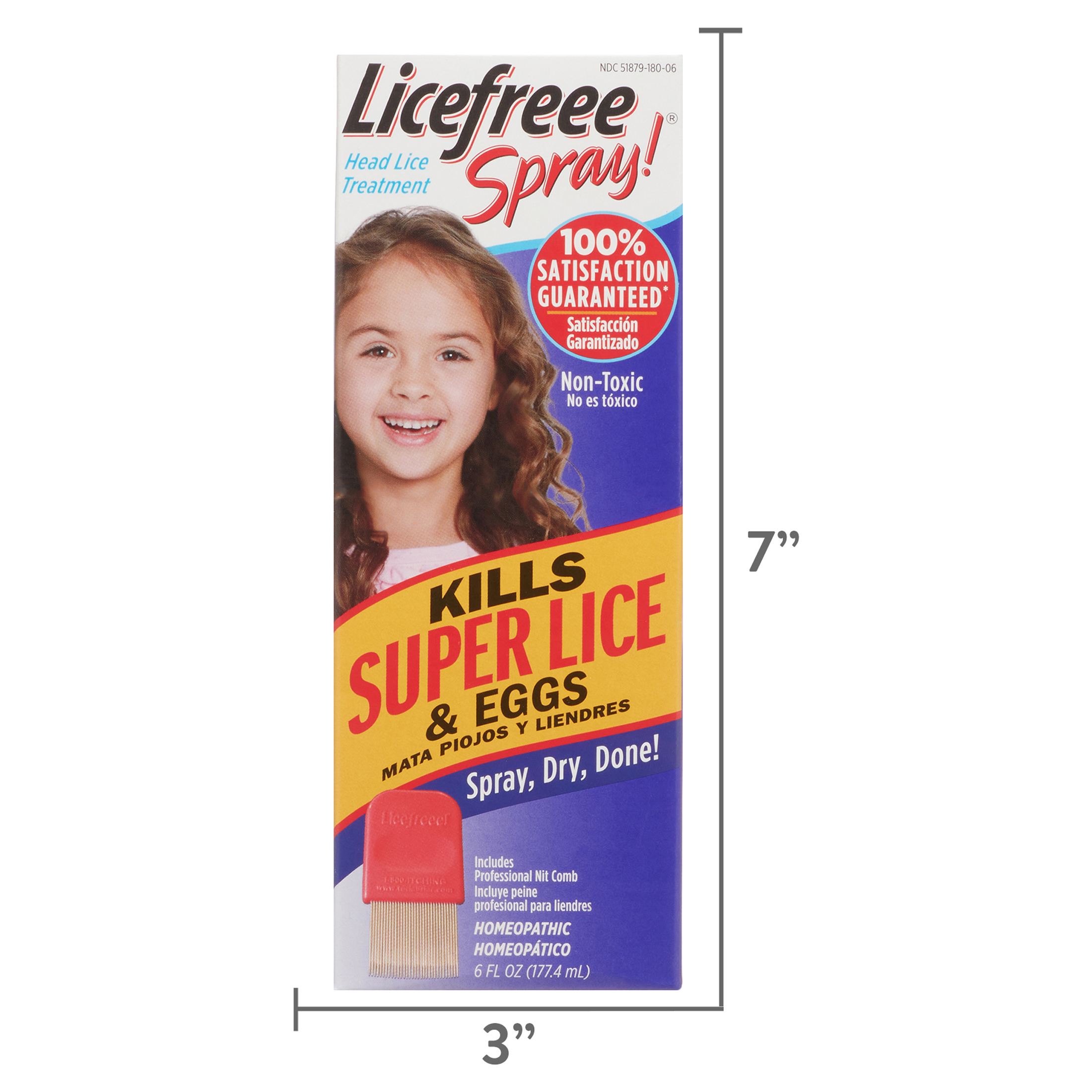 Licefreee Spray! Instant Head Lice Treatment, 6.0 fl oz - image 2 of 18
