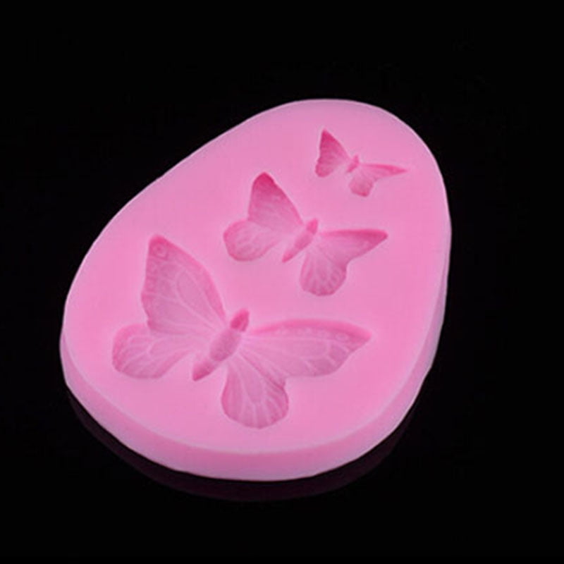 Silicone Lace Mat Butterfly Fondant Sugar Craft Mould Cake Decorating Mold Tool 