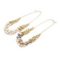 thumbnail image 3 of Jiaroswwei Women Fashion Multilayer Faux Pearl Choker Collar Bib Statement Chain Necklace, 3 of 7