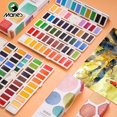thumbnail image 2 of Juego De Pintura De Acuarela De 36 Colores De Marie, Kit De Acuarela De Bolsillo De Viaje Para Estudiantes, Adultos, Principiantes, Pintura Al Aire Libre, 2 of 4