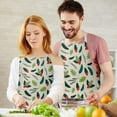 thumbnail image 3 of Green and Red Christmas Holly Apron-Garden Aprons for Women with Pockets-Cotton Linen Waterproof Kitchen Cooking Gardening Aprons Adjustable for Kitchen,Cooking,BBQ and Salon 32"x27", 3 of 7