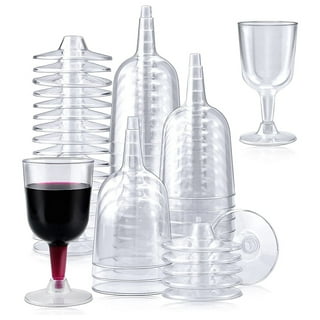 Ozark Trail 2-Piece Clear Wine Glass Set, Removable Stem - 100% Tritan 