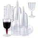 thumbnail image 1 of 50 Piezas Copas de Vino de PláStico Transparente Reciclables, Desechables y Reutilizables para ChampáN, Postre, Cerveza, PudíN, Fiesta, 1 of 5