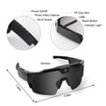 thumbnail image 3 of Smart Camera Glasses with 1080P HD Video 12MP Photo Hands-Free Recording for Cycling Hiking, 3 of 8