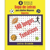 Sopa de Letras para Adultos: 140 rompecabezas temáticos del deporte - Sopa de letras grandes - rompecabezas para adultos - 21.6 x 27.9 (Paperback)