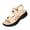 Beige #3, variant on Women's Wedge Sandals Summer Open Toe Wide Width Platform Sandals With Adjustable Ankle Strap,Low Wedges Heels Lightweight Non-Slip Flat Sandal Outdoor Slip On Shoes Blue