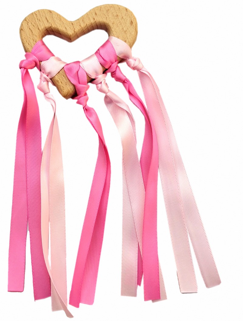 Learning Education Toys Wooden Ribbon Ring Toy Baby Sensory Toy