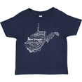 thumbnail image 3 of Inktastic West Virginia State Word Salad Boys or Girls Toddler T-Shirt, 3 of 5