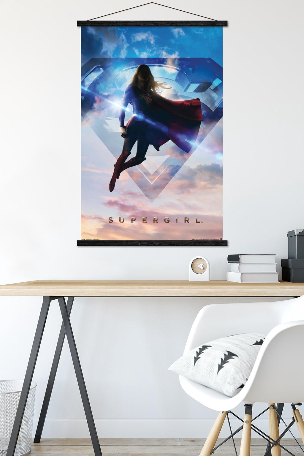 DC Comics TV - Supergirl - Season 1 Wall Poster with Wooden Magnetic Frame, 22.375" x 34"