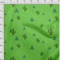 thumbnail image 4 of oneOone Cotton Flex Green Fabric Plant Cactus With Geometric Craft Projects Decor Fabric Printed By The Yard 40 Inch Wide, 4 of 4