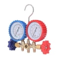 thumbnail image 2 of Pressure Gauge AC Manifold Gauge Set R134A AC Refrigeration Kit Corrosion Resistant Brass R12 R22 Vacuum Gauge, 2 of 8
