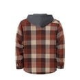 thumbnail image 4 of Iaqnaocc Mens&nbsp;shirts Hoodies Flannel Plaid Long Sleeve Button Up Casual Trendy Lightweight Fall Jackets for Men Saffron M, 4 of 4