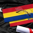 thumbnail image 3 of Romania Flag Graduation Stole Graduate Shawl Sash Scraf Gift For Abroad Student International Study (Square), 3 of 6