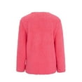thumbnail image 4 of Innerwin Jacket Cardigan Ladies Outwear Party Long Sleeve Fluffy Coat Pink 4XL, 4 of 8
