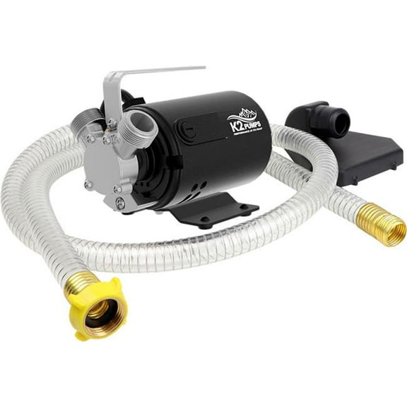 GP Enterprises B3191246 0.1 Hp Flexible Impeller Transfer Pump, 115V - 6 GPM