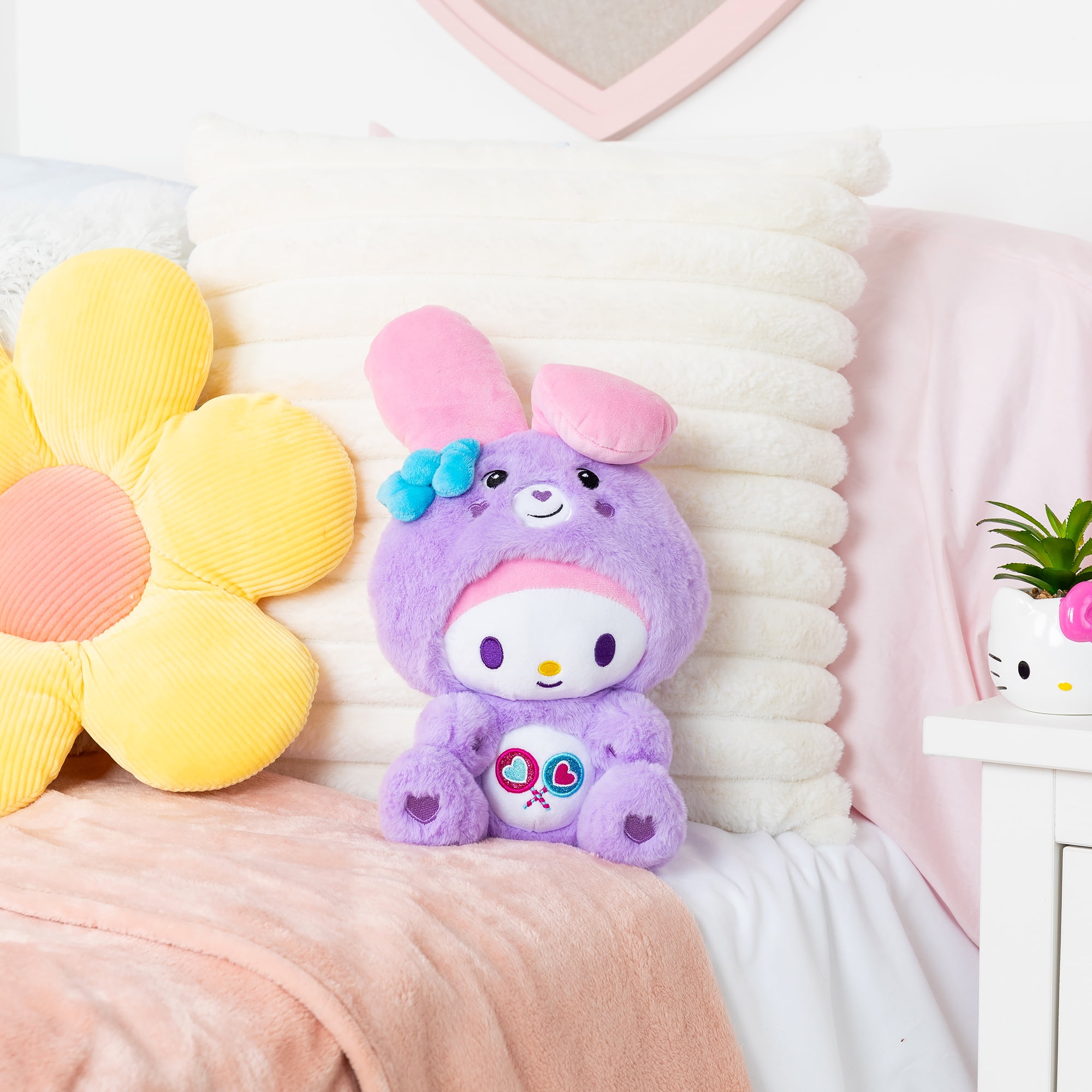 Care Bears x Hello Kitty , My Melody as Share Bear , 10" Collectible Plush, Great Gift for Girls or (图4)