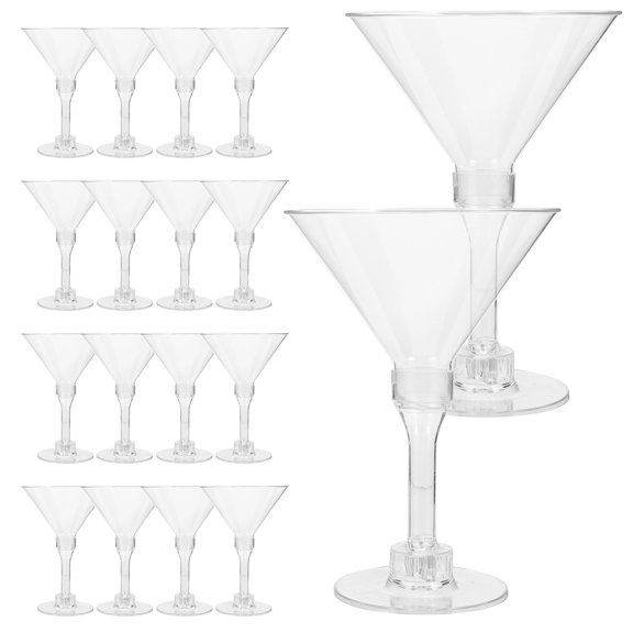 Raindrops Transparent Plastic Reusable Cocktail Cups for Drinking Use Durable and Elegant Design 20 Pieces